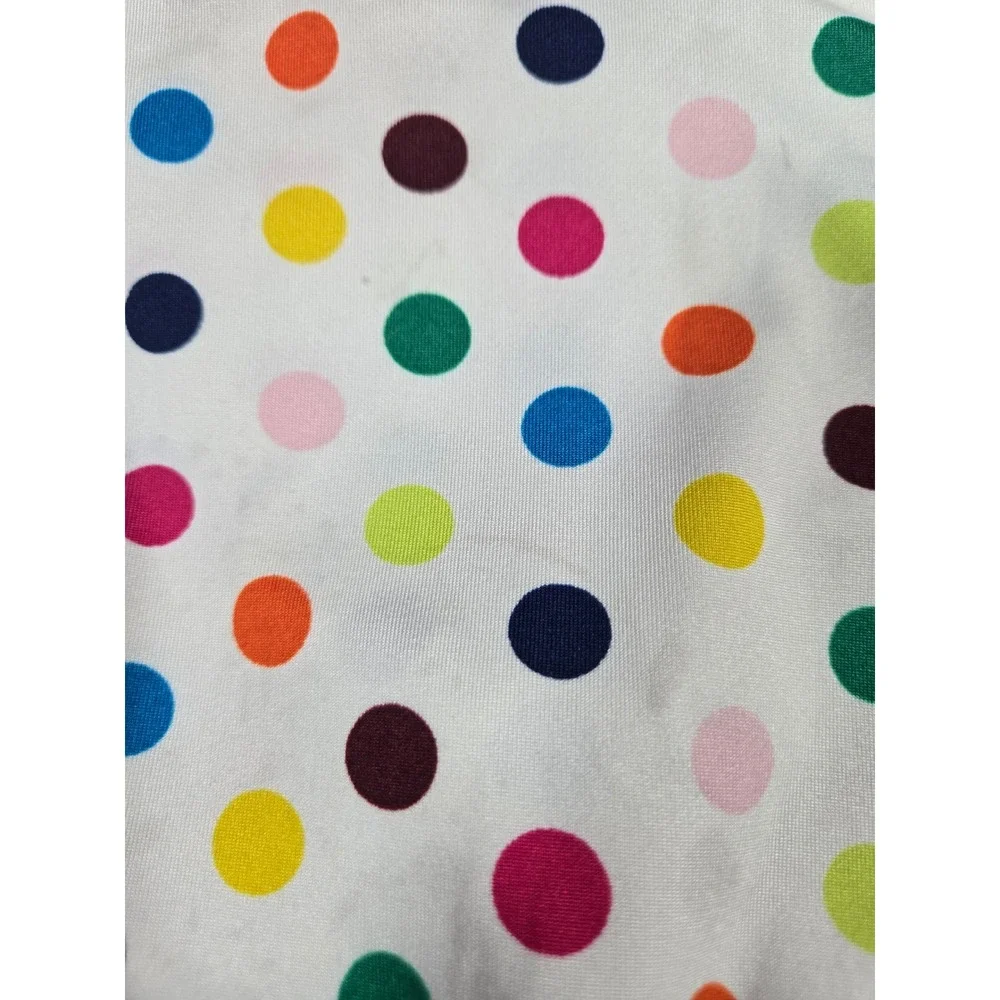 Dot Dot Smile Girls White Rainbow Polka Dot Sleeveless Fit Flare‎ Twirl Dress 7